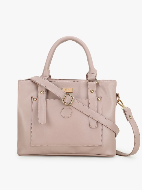 

yelloe Pink PU Swagger Handheld Bag