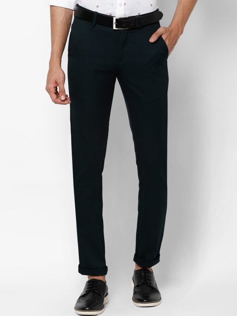 

Allen Solly Men Green Slim-Fit Regular Trousers