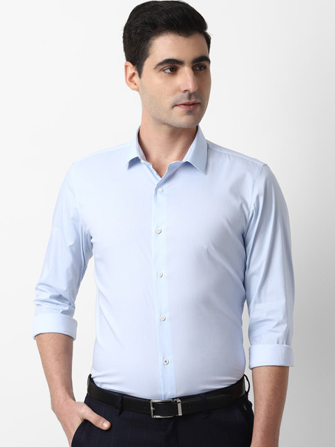 

Louis Philippe Sport Men Blue Ditsy Printed Slim Fit Casual Shirt