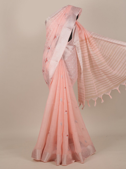 

Pothys Pink Floral Saree