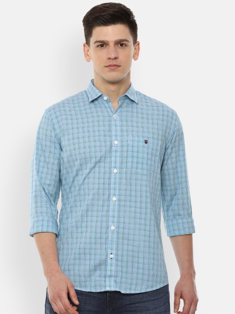 

Louis Philippe Sport Men Blue Slim Fit Checked Casual Shirt