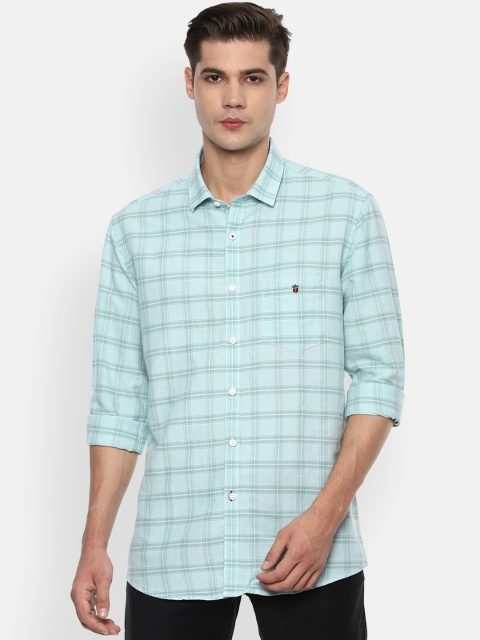 

Louis Philippe Sport Men Green Slim Fit Checked Casual Shirt