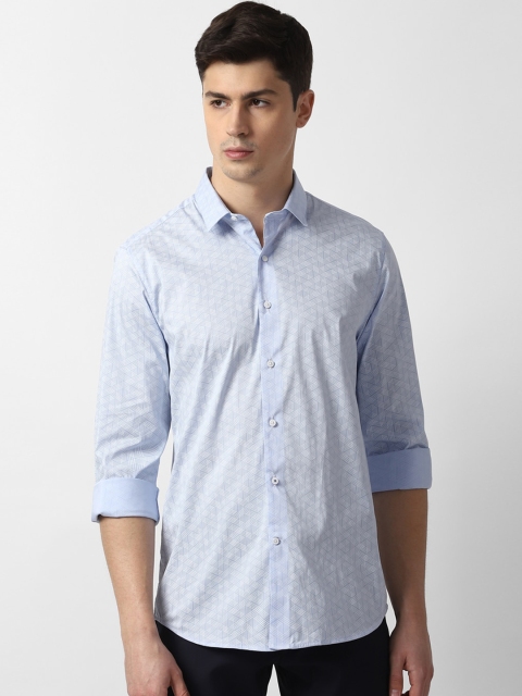 

Louis Philippe Sport Men Blue Slim Fit Printed Casual Shirt