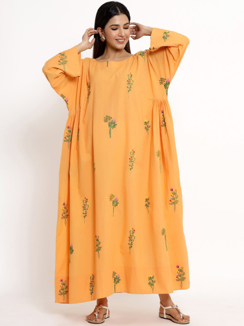 

VRISA Orange Maxi Dress