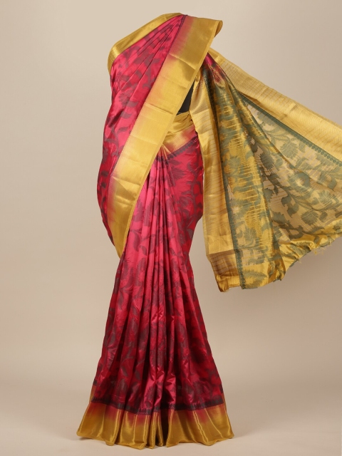 

Pothys Magenta Woven Design Zari Jute Silk Saree