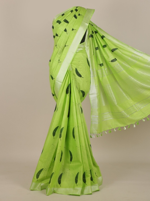

Pothys Green Floral Saree