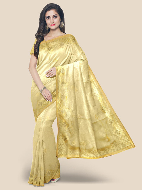 

Kalamandir Cream Woven Design Saree