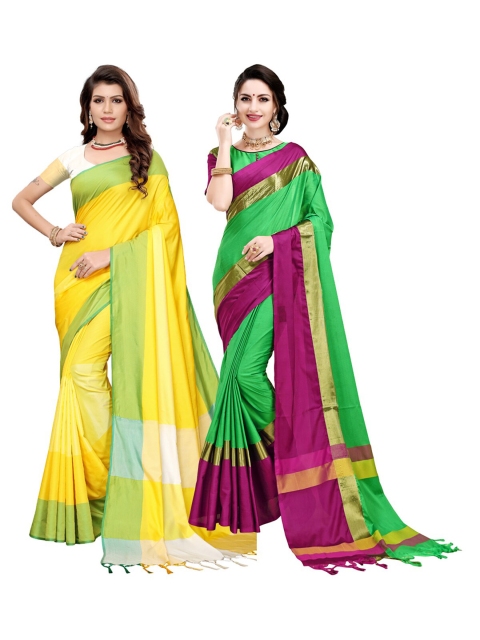 

KALINI Multi Pack of 2 Art Silk Saree