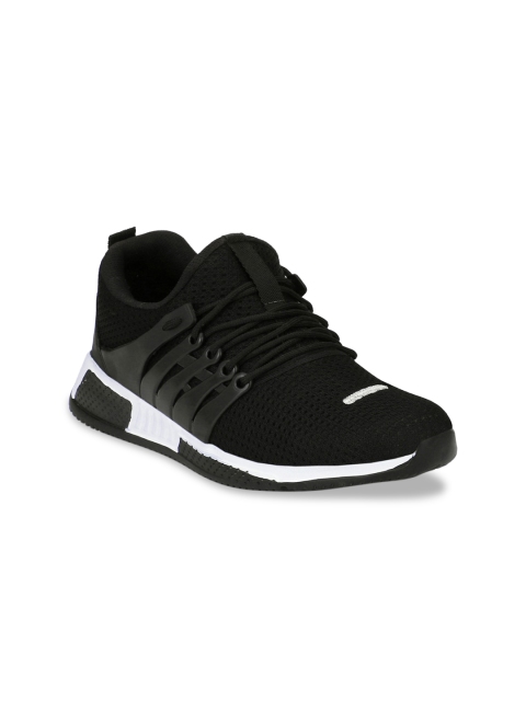 

Mactree Men Black Solid Mesh Casual Sneakers