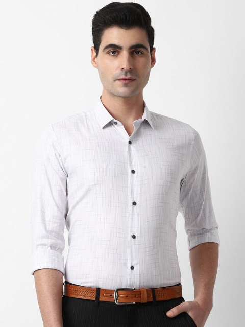 

Louis Philippe Sport Men White Slim Fit Checked Casual Shirt