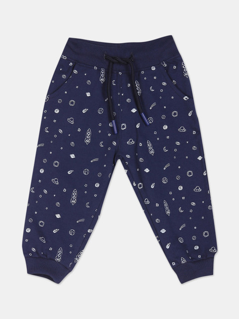 

Donuts Infant Boys Blue & White Printed Joggers