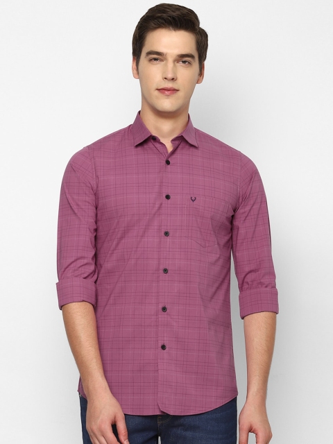 

Allen Solly Men Pink Slim Fit Checked Casual Shirt