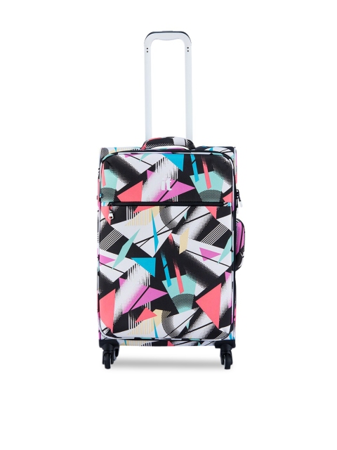 

IT luggage Multi-Printed Soft-Sided Medium Trolley Suitcase