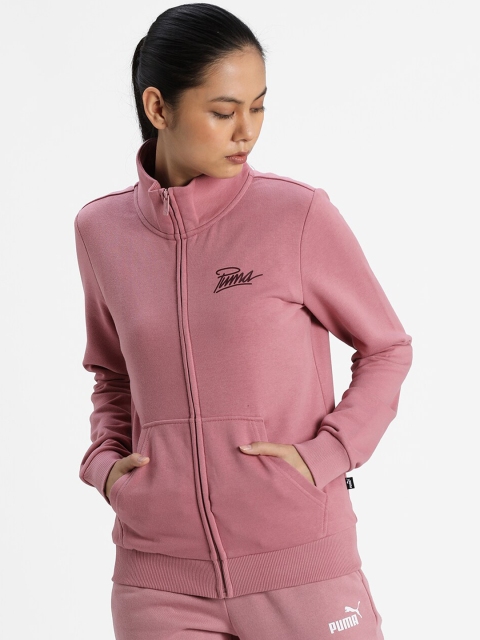 

Puma Women Mauve Sweat Jacket