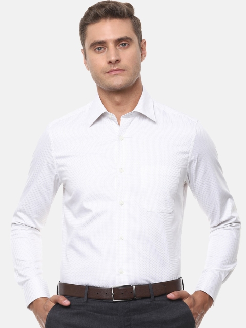 

Louis Philippe Men White Striped Regular Fit Formal Shirt