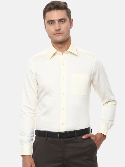 Louis Philippe Men Yellow Casual Shirt