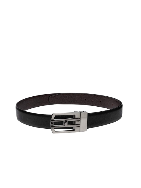 

Apsis Men Black Textured Formal Belt