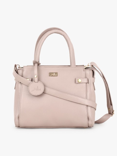 

yelloe Women Pink Solid Structured Handheld Bag