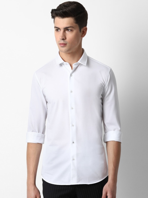 

Louis Philippe Sport Men White Solid Slim Fit Casual Shirt