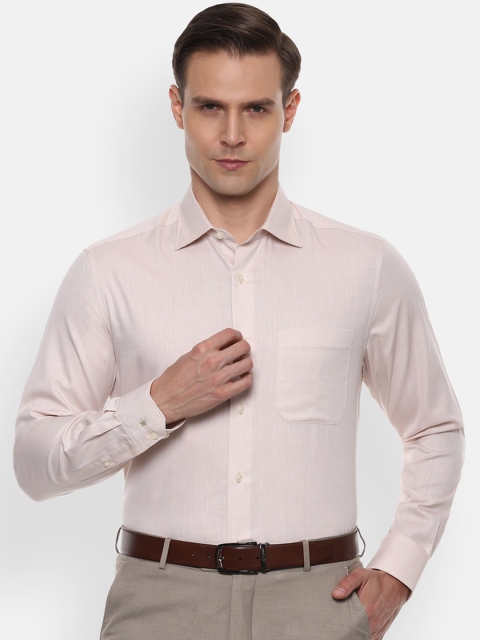 

Louis Philippe Men Pink Solid Formal Shirt