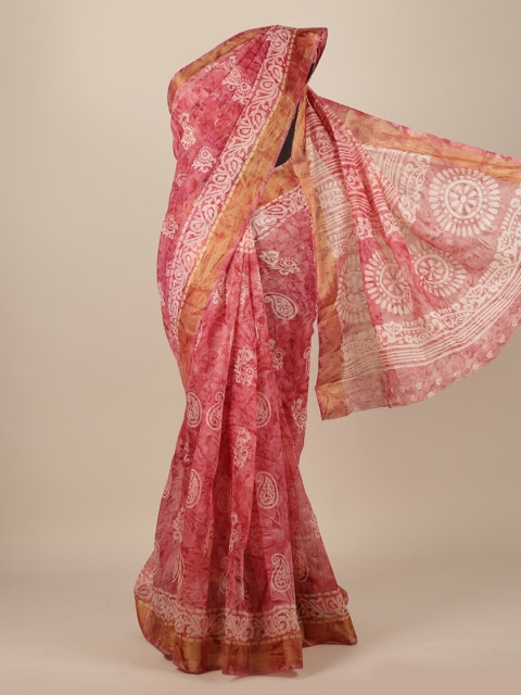 

Pothys Pink Ethnic Motifs Saree