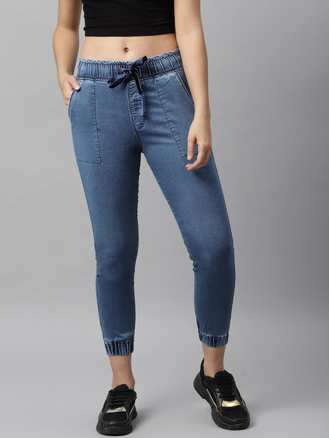 

Code 61 Women Blue Jogger Stretchable Jeans