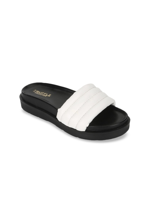 

Truffle Collection Women White Open Toe Flats