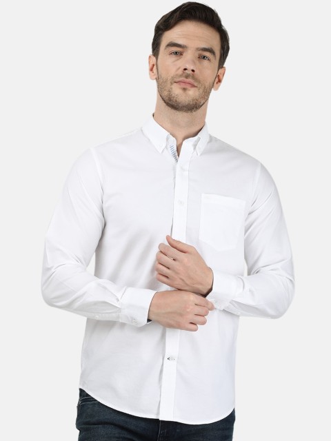 

Monte Carlo Men White Casual Shirt