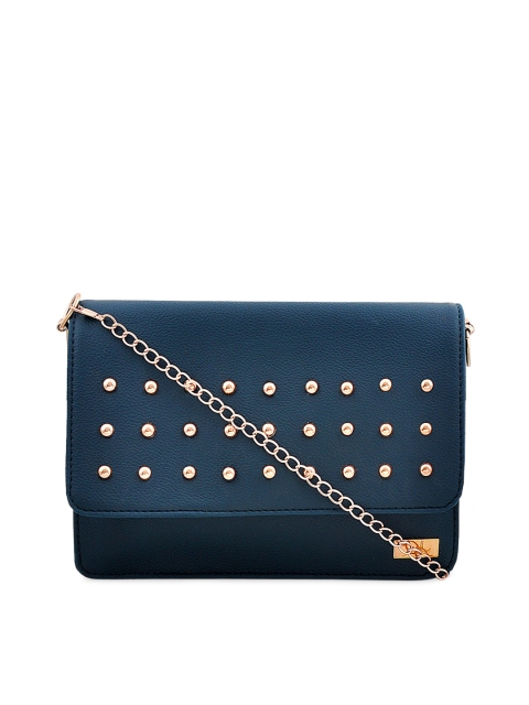 

yelloe Women Blue Embellished Structured Sling Bag