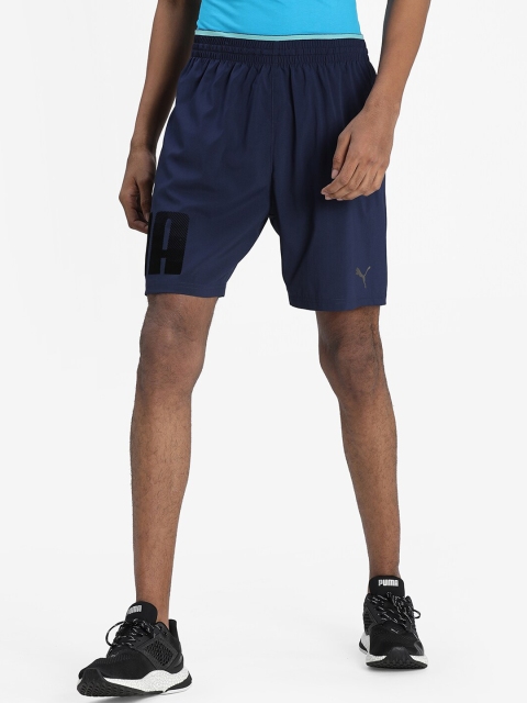 

Puma Men Navy Blue Mid-Rise dryCELL Training Shorts