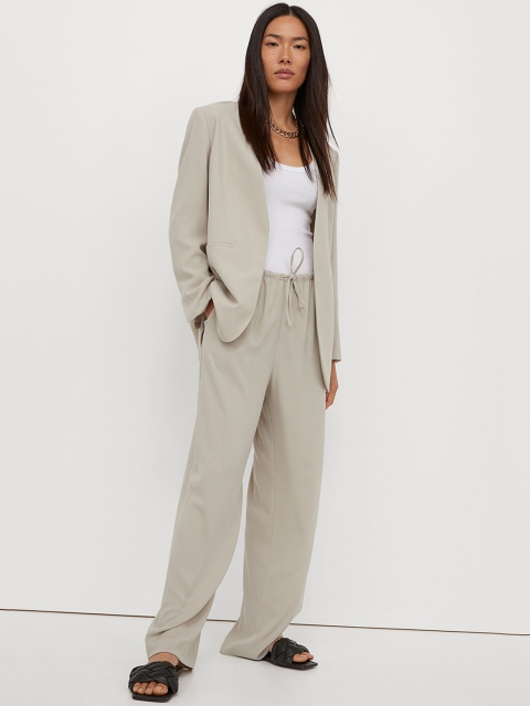 H&M Women Green Wide Trousers
