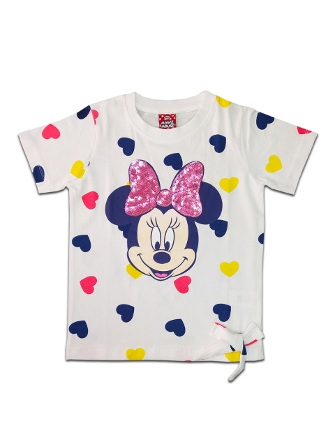 

Disney Girls Multi-Coloured Printed & Embellished T-shirt