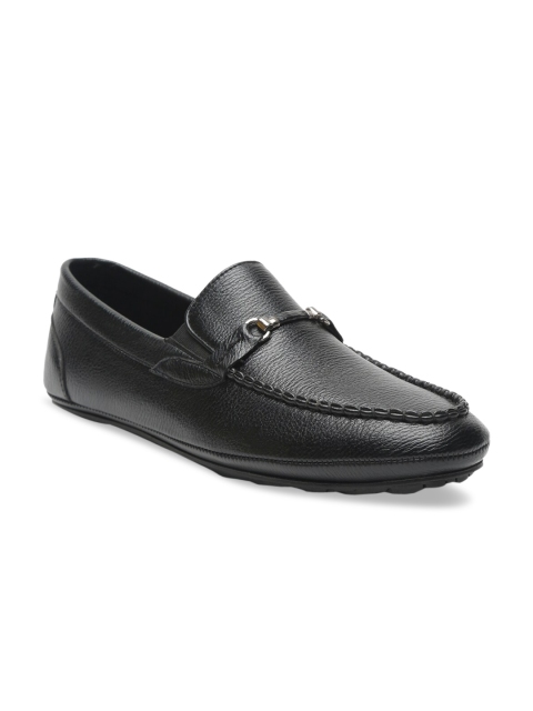 

Apsis Men Black Solid Formal Horse-bit Loafers