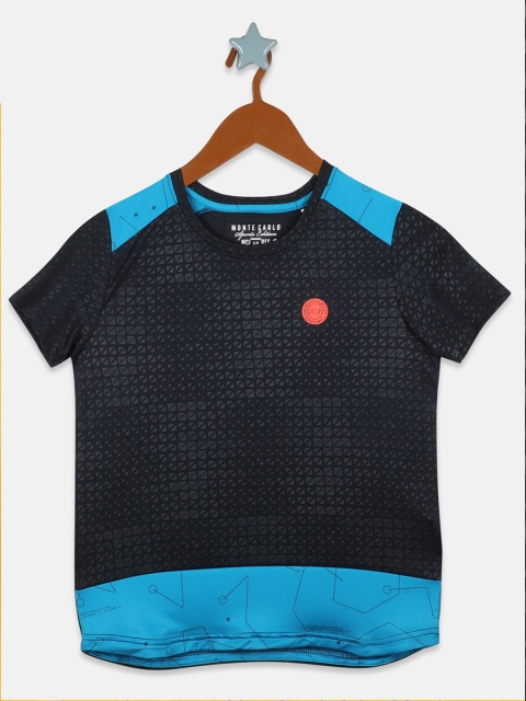 

Monte Carlo Boys Navy Blue Printed T-shirt