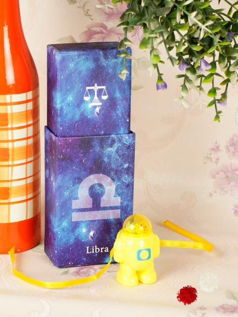 

PASSION PETALS Boys Pencil Box Rakhi Gift Set, Yellow