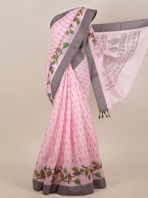 

Pothys Pink Kalamkari Saree