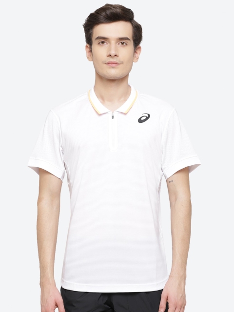 

ASICS Match M Polo Men White Polo Collar T-shirt