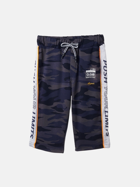 

Monte Carlo Boys Navy Blue Printed Mid-Rise Regular Shorts