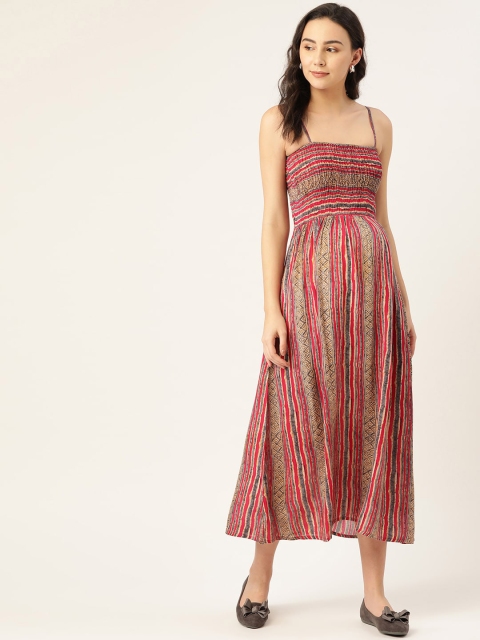 

The Vanca Red & Grey Maxi Dress