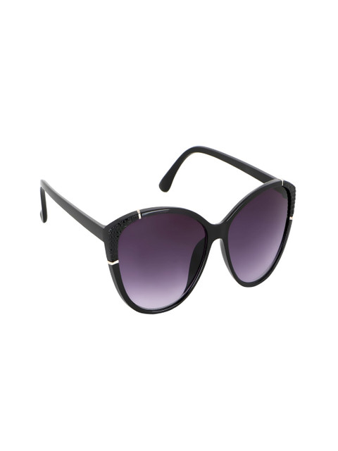 

Olvin Women Purple Lens & Black Cateye Sunglasses with UV Protected Lens