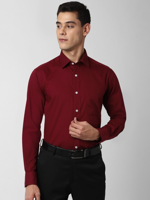 

Peter England Men Maroon Pure Cotton Formal Shirt