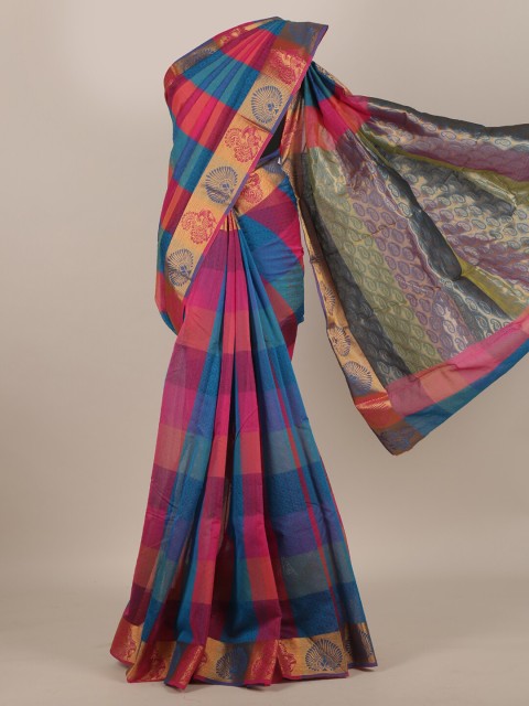 

Pothys Multi Checked Silk Cotton Saree