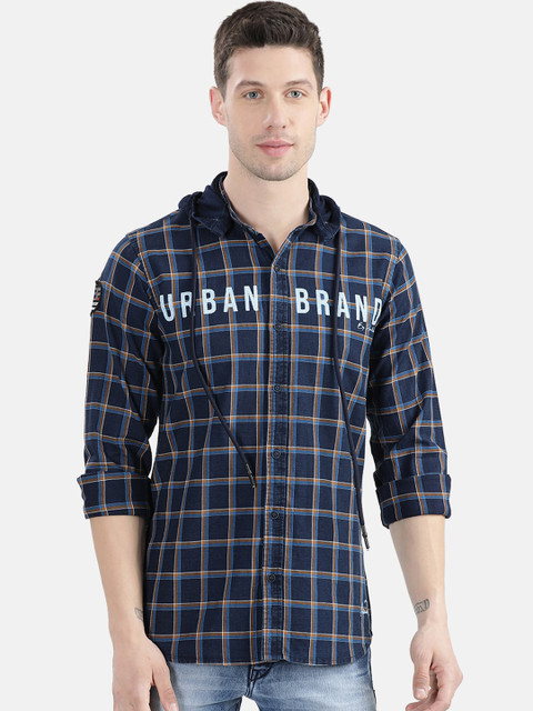 

V2 Value & Variety Men Brown Checked Casual Shirt