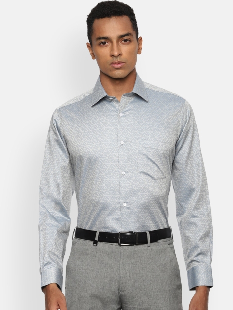

Van Heusen Men Grey Casual Shirt