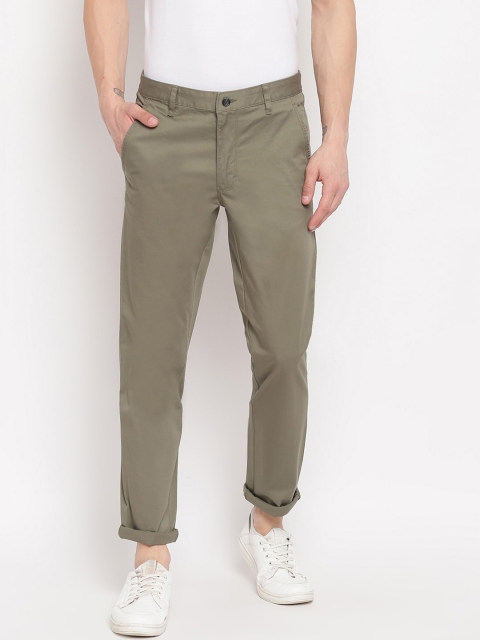 

Richlook Men Green Slim Fit Regular Trousers