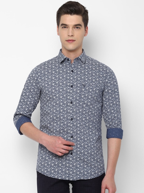 

Allen Solly Men Blue Slim Fit Printed Casual Shirt