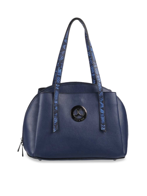 

Mochi Blue Solid Structured Shoulder Bag