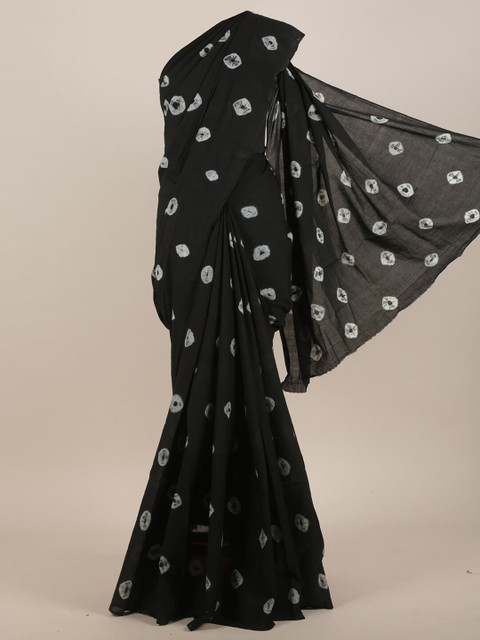 

Pothys Black & White Saree
