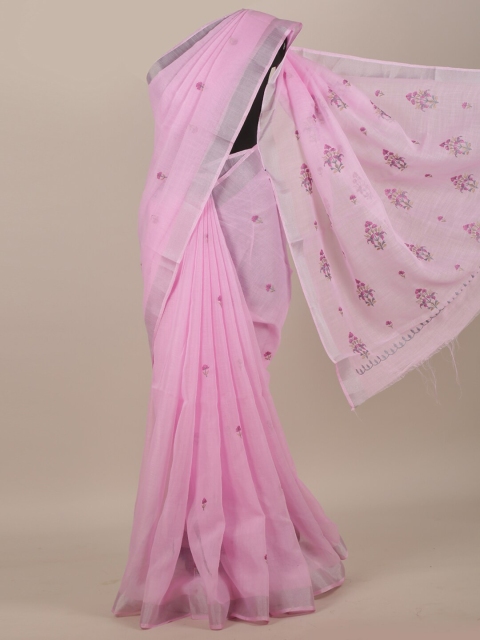 

Pothys Pink Floral Saree