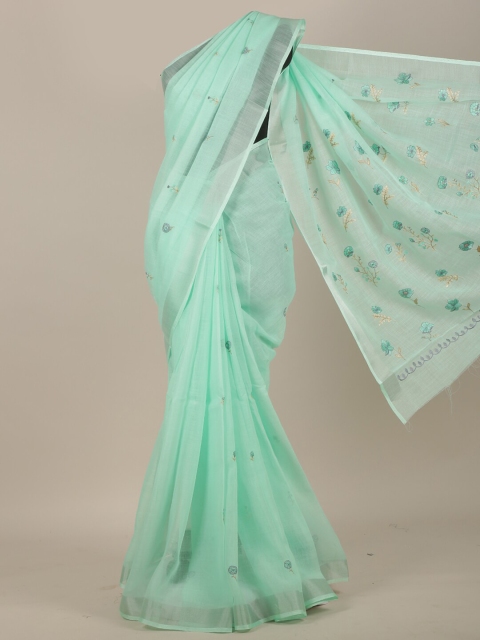

Pothys Green Floral Saree